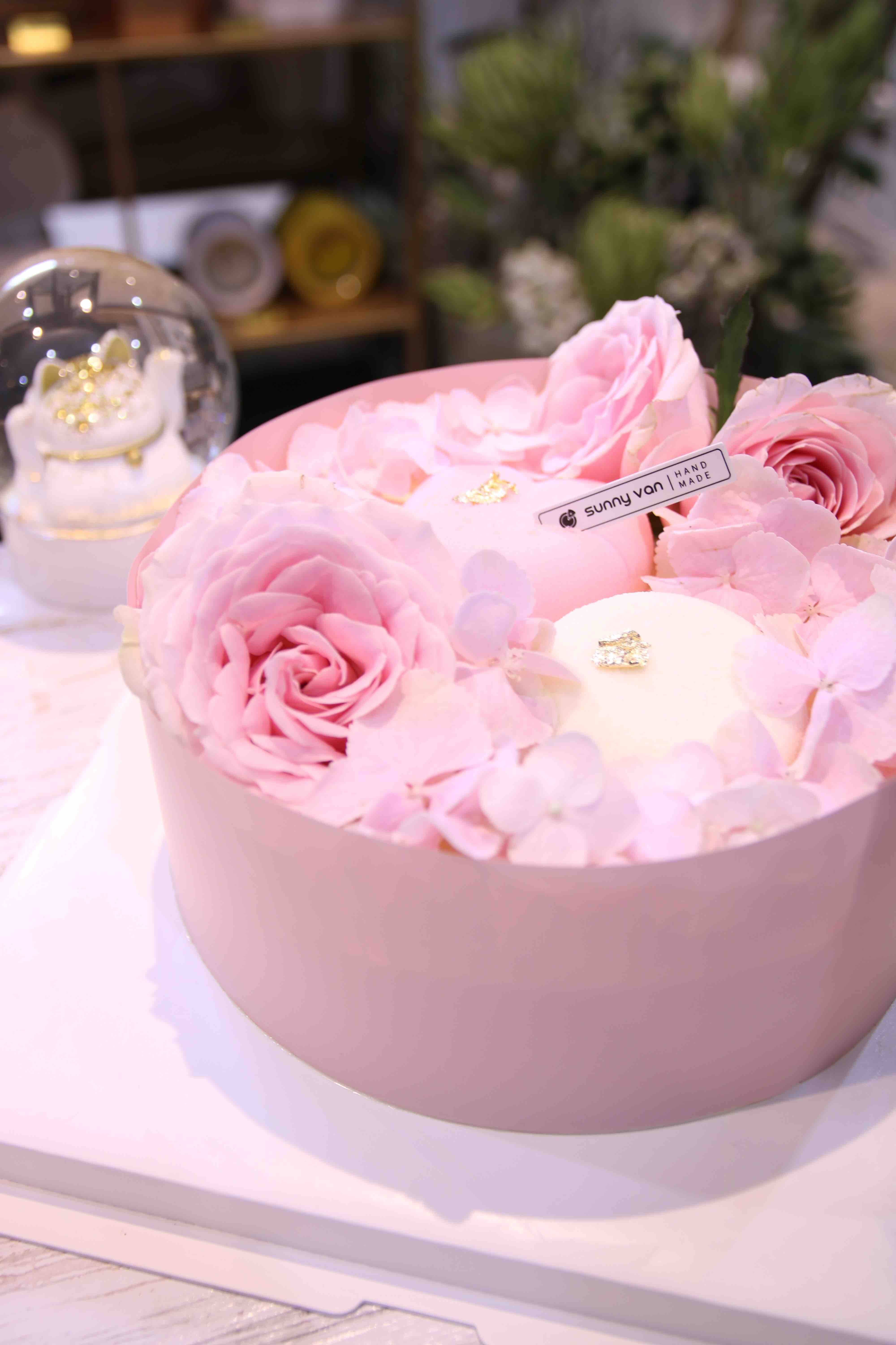 心花怒放 玫瑰慕斯奶油蛋糕