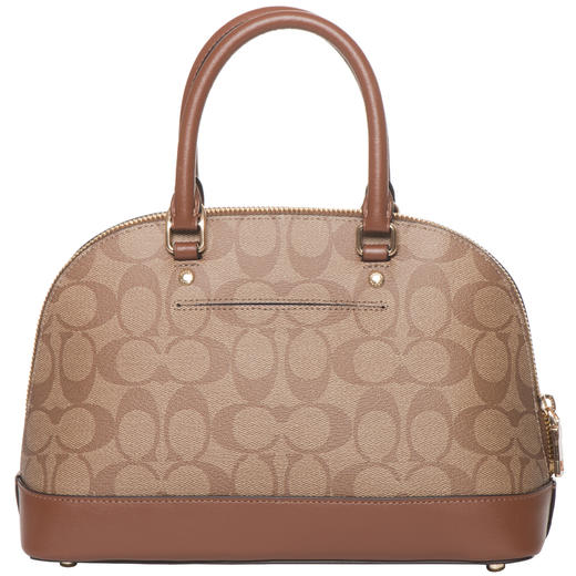 美国coach蔻驰女士单肩手提包卡其色f27583ime74