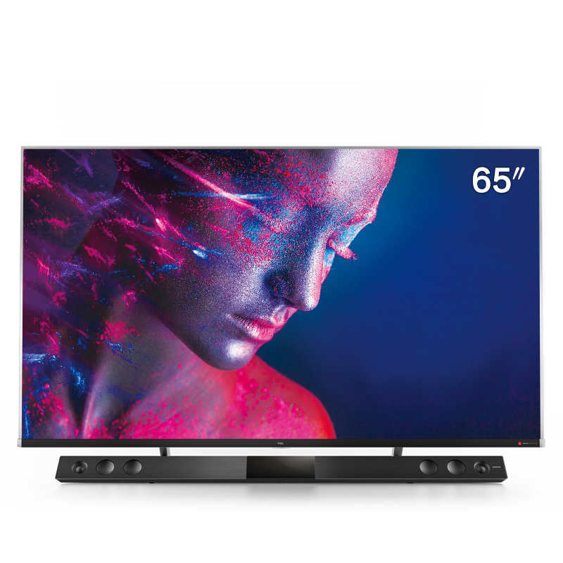 【tcl彩电】tcl 65c10 65英寸 双屏qled量子点全场景ai平面电视