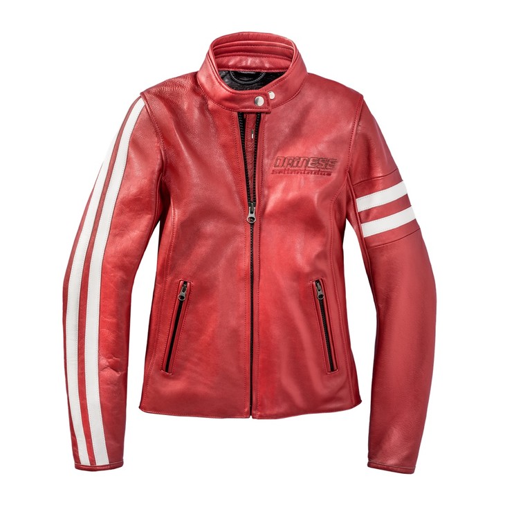 dainese/丹尼斯 freccia72 复古休闲防摔皮衣女款