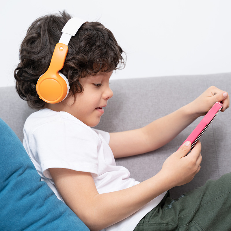 儿童无线蓝牙耳机头戴式学习男女生低分贝学生耳机