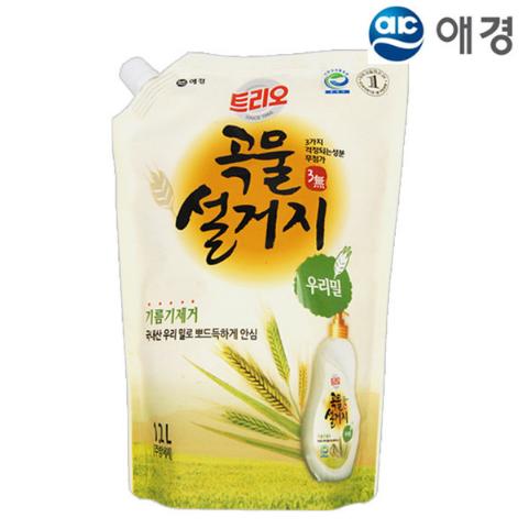 애경 트리오 곡물설거지 우리밀 리필 1.2L 商品图0