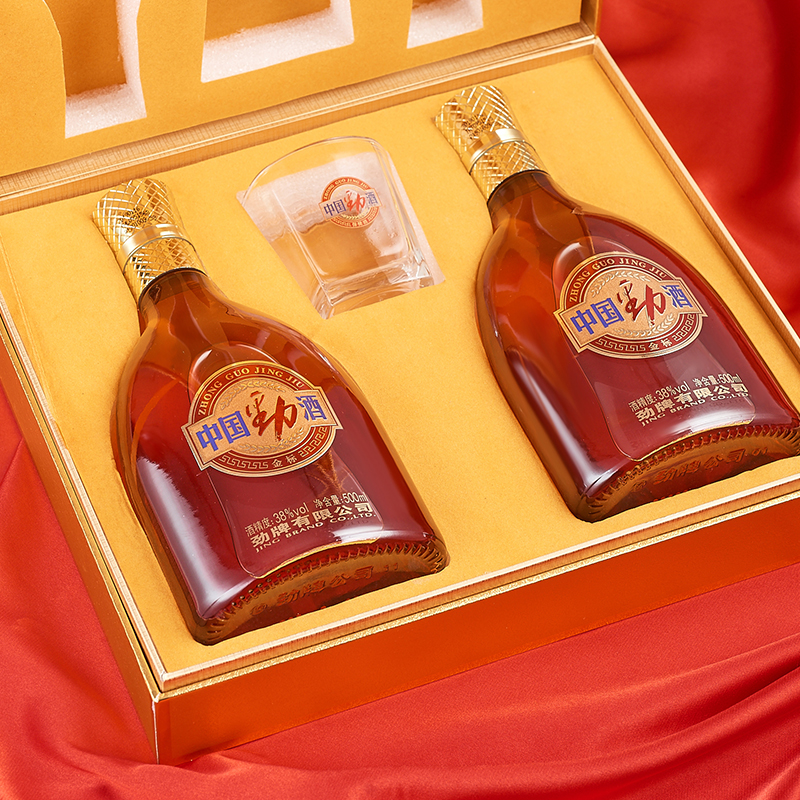 劲牌 中国劲酒 金标 38度 500ml*2 礼盒劲牌 中国劲酒 金标 38度 500