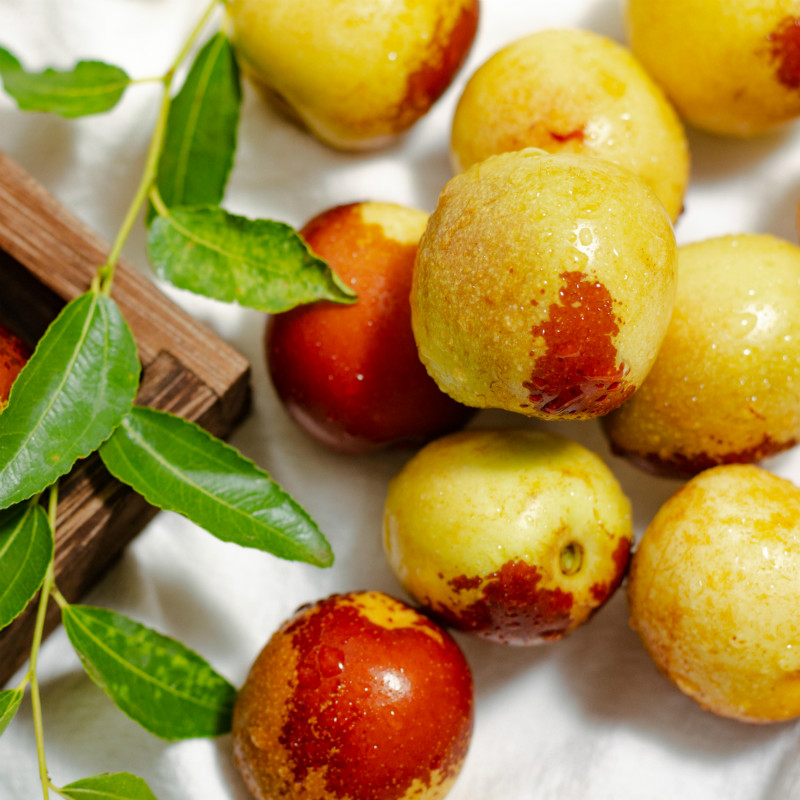 脆爽甘甜皮薄多汁山西永济冬枣自然生长颗颗饱满现摘现发