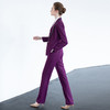 2020秋季新款紫色长袖西装长裤套装PX60010+PK50010 商品缩略图1
