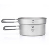 铠斯 纯钛 套锅 便携套锅 可当饭盒 两件套 800ml+1.25L TI6017 商品缩略图2