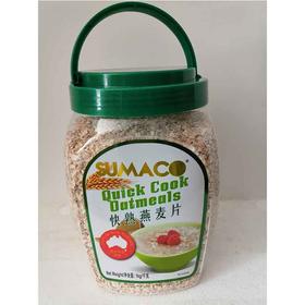 1千克素玛哥快熟燕麦片绿一箱12瓶