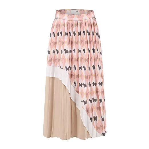 撞色印花压褶半裙 商品图4