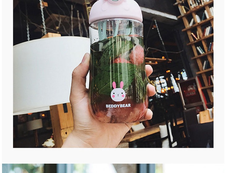 杯具熊beddybear夏季tritan儿童摇摇杯带杯套 多色可选
