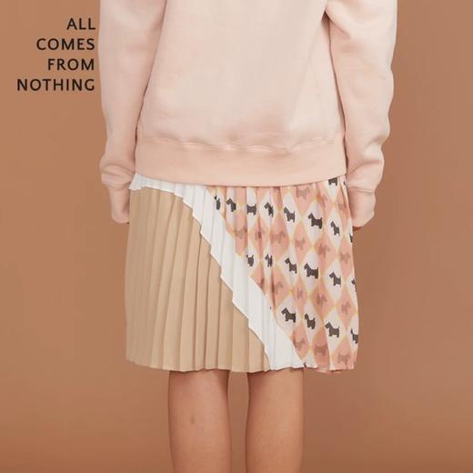 撞色印花压褶半裙 商品图3