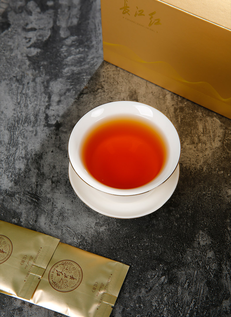 五粮液集团控股企业&川红茶业集团出品 长江红红茶金色经典款礼盒81g