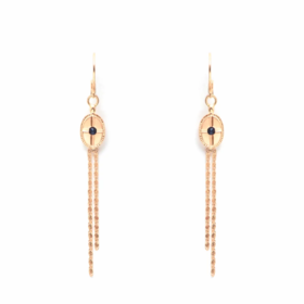 北京仓｜Les Merveilleuses-Prune 天然蓝宝石 耳环［法国设计师］