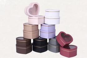 套二心形水晶开窗礼盒--鸡心盒