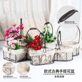 铁艺篮-手提花篮