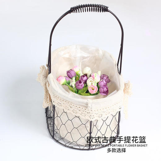 铁艺篮-手提花篮 商品图4