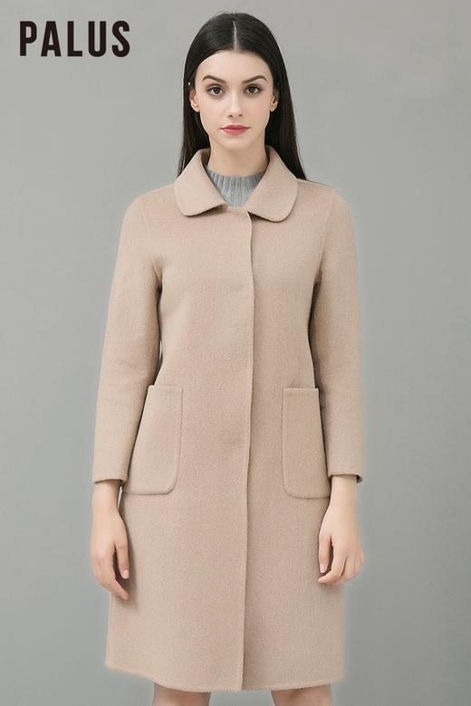 【濮院2仓直发】palus品牌ps5024 娃娃领阿尔巴卡双面呢羊毛呢子大衣