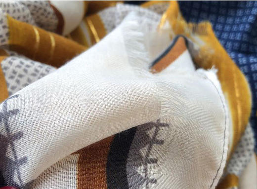 13350烫金撞色防晒巾