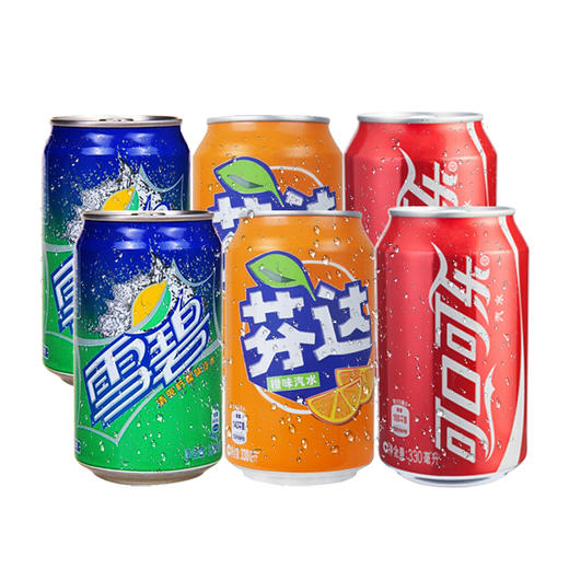 驿站-可口可乐 芬达 醒目 7喜 330ml罐装碳酸饮料汽水