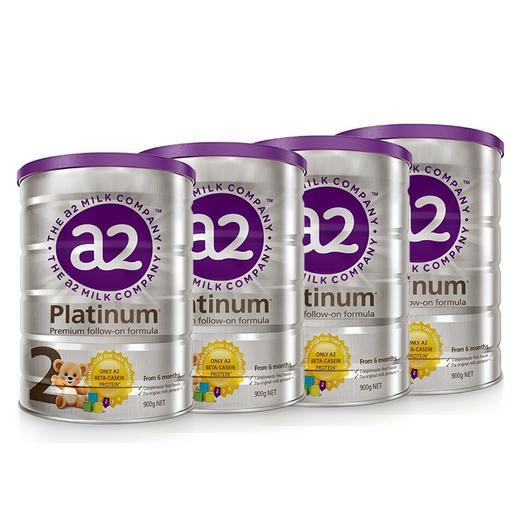 【全球购】4罐装 | 新西兰a2 platinum白金版婴儿奶粉2段 6-12个月