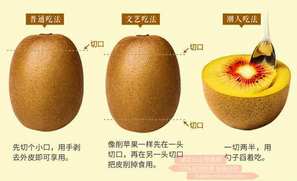 红心猕猴桃催熟与食用方法