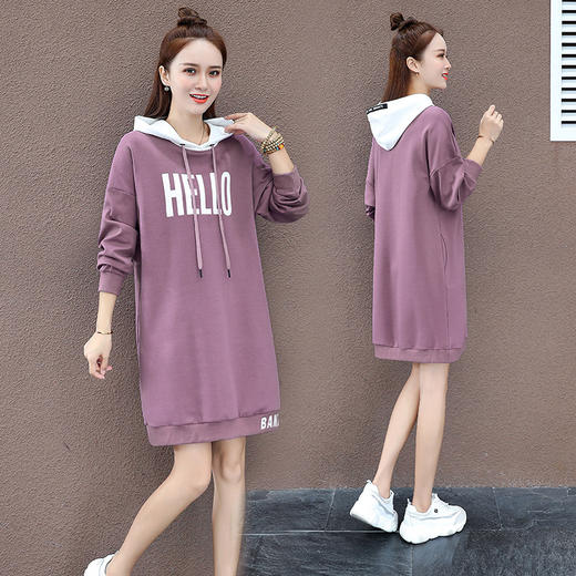 2019秋季新款中长款卫衣女装韩版时尚连帽潮ins宽松上衣 yh513