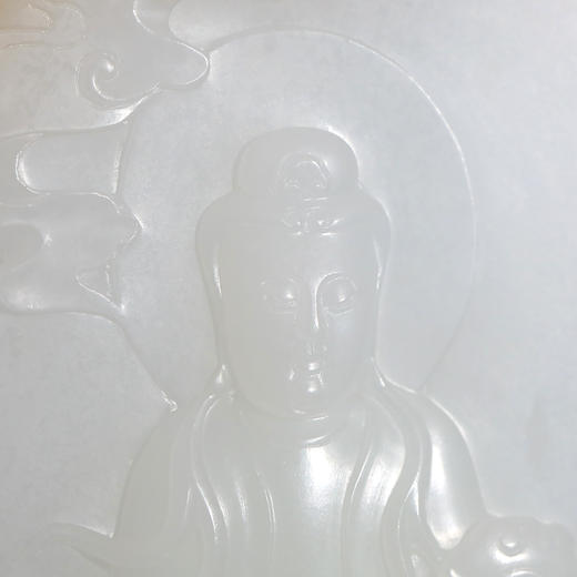 和田玉（羊脂玉）俄料挂件--观音玉牌  113.04g 商品图2