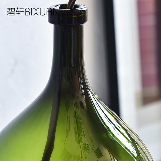 碧轩西班牙手工彩色透明大玻璃花瓶摆件样板间陈列落地花器家居装饰 商品图3
