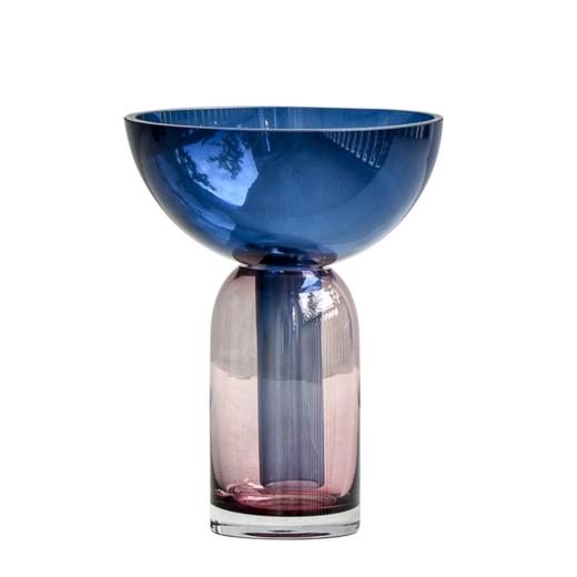 碧轩轻奢几何玻璃花瓶透明摆件餐桌插花瓶北欧客厅装饰品摆设创意拼色 商品图4