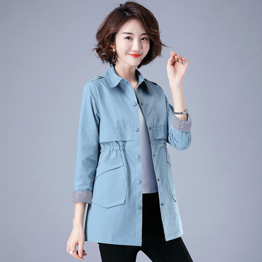 2019秋季秋新款短款风衣女韩版ins宽松薄款小个子短外套ch502