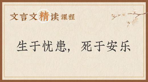 生于忧患，死于安乐 商品图0