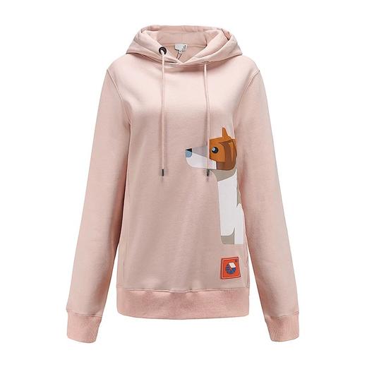 呆萌狗狗印花宽松款圆领卫衣 商品图4