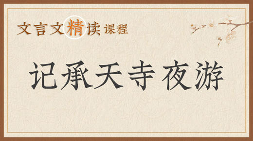 记承天寺夜游 商品图0