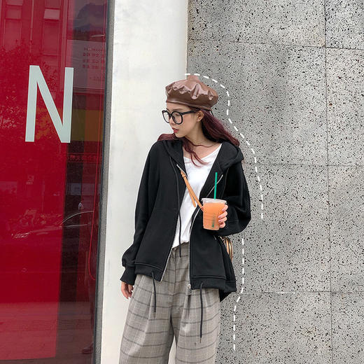 LW114明星同款拉链连帽卫衣、外套，区别于烂大街基础款卫衣！ 商品图0