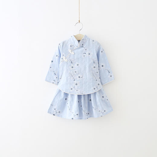 LW99女童民国套装，上衣+下裙！ 商品图0