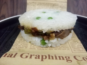 照烧鸡腿排米汉堡 1kg中粮袋装冷冻肉副食品