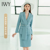 IWY/蓝色西装套裙清新自然优雅休息职业装CS643 商品缩略图9