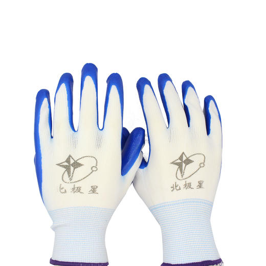 北极星丁青涂胶手套安全手套劳保防护防耐磨耐滑手套 商品图3