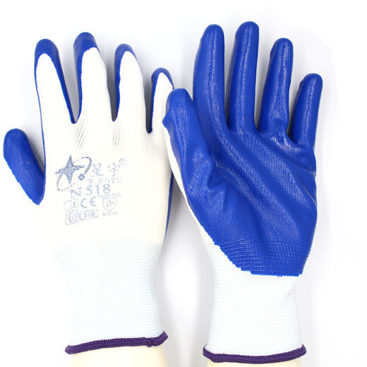 【星宇手套N518】丁腈浸胶舒适耐磨防滑工地劳保防护手套 商品图2