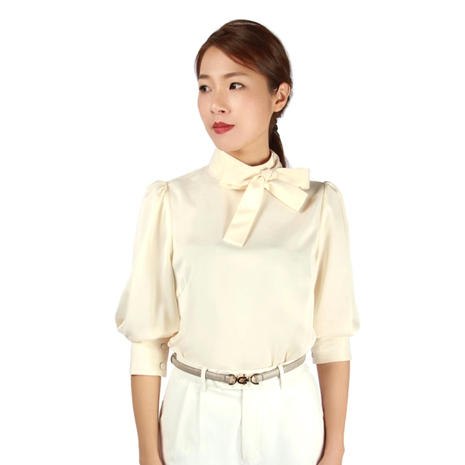 日本缎面/真丝可选多彩上衣蓓锦设计师服饰