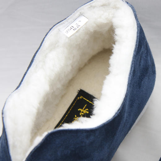 内联升大内联升棉鞋男冬季羊毛里手工十字纳底牛反绒千层底布鞋dn8309