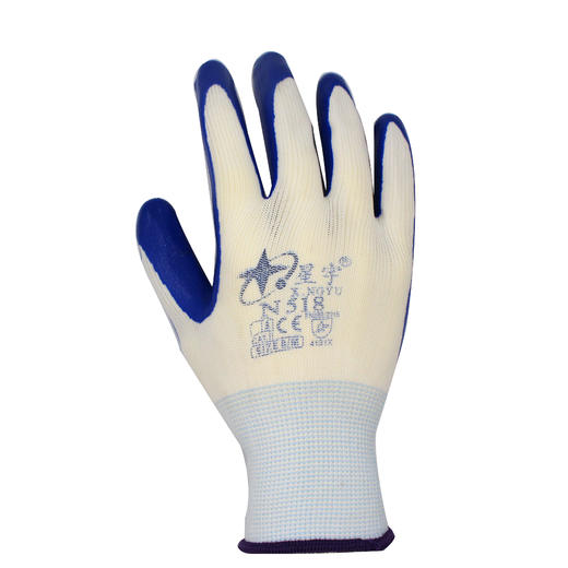 【星宇手套N518】丁腈浸胶舒适耐磨防滑工地劳保防护手套 商品图3