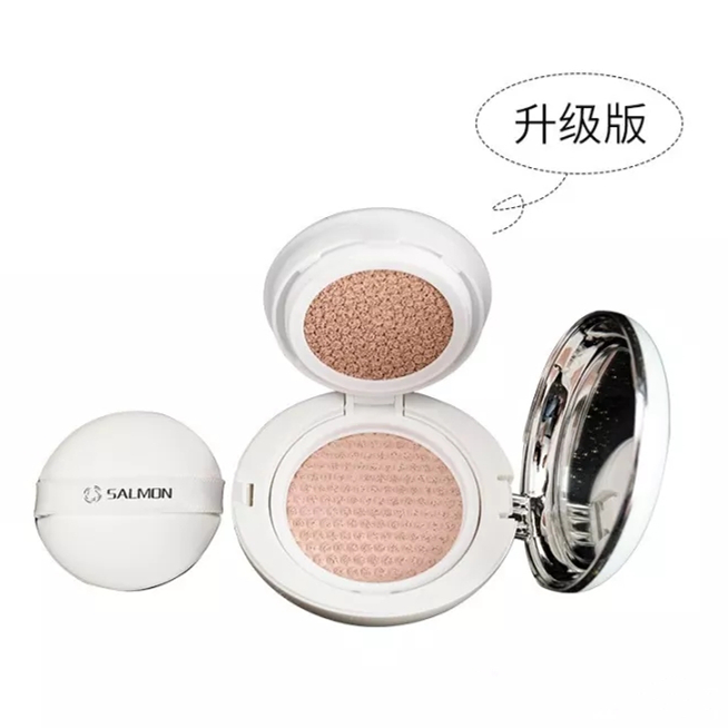 Salmon鲑鱼幻彩无暇气垫粉底 CC遮瑕提亮持久服帖薄透