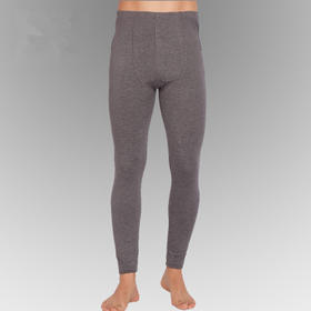 竹纤维男士素色秋裤6401