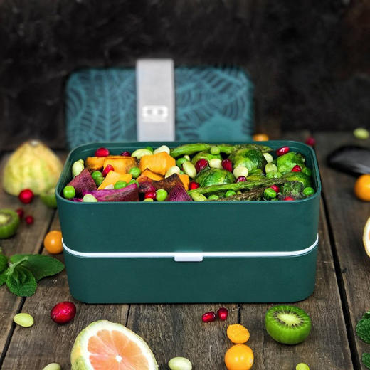 法国【monbento】饭盒日式便当盒微波炉加热ins上班族双层长方形保温