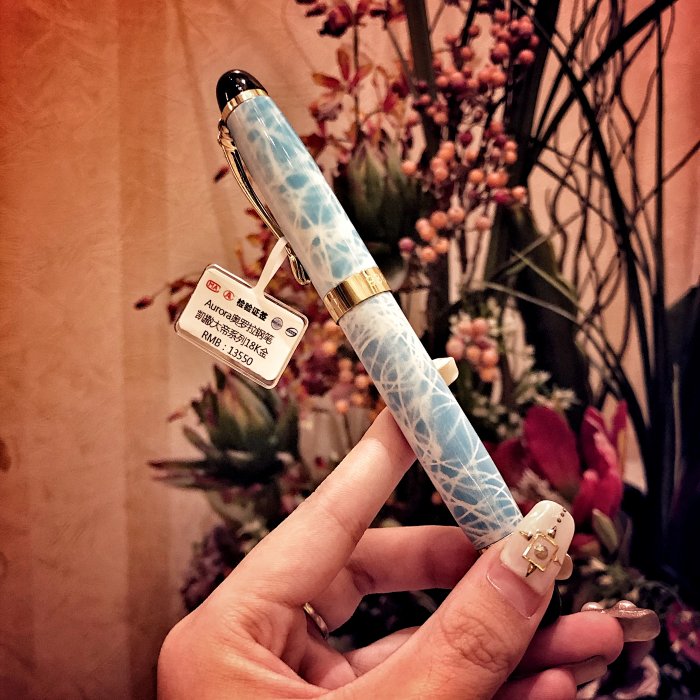 b092285情侣款秋季新品商务星空钢笔签字笔学生练字笔