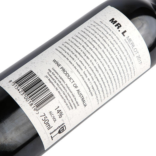 【留仓孤品】澳洲原瓶进口 路易先生MRL 美乐红葡萄酒750ml*6  泸州老窖官方旗舰店 商品图4
