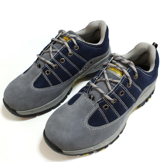 硕达休闲款双钢安全鞋防砸防刺反绒牛皮安全标准 透气舒适防砸劳保鞋 商品图3