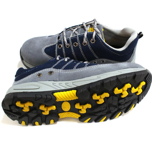 硕达休闲款双钢安全鞋防砸防刺反绒牛皮安全标准 透气舒适防砸劳保鞋 商品图2