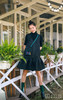 AtelierMissLu / Christy -黑色下摆褶皱装饰背心裙 商品缩略图2