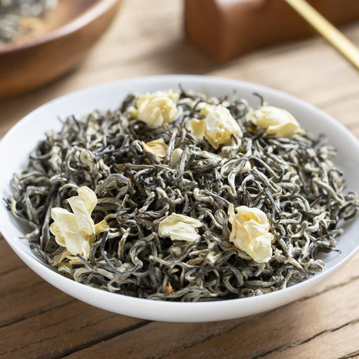 裕立正品 碧潭飘雪 茉莉花茶 绿茶叶罐装礼盒400g